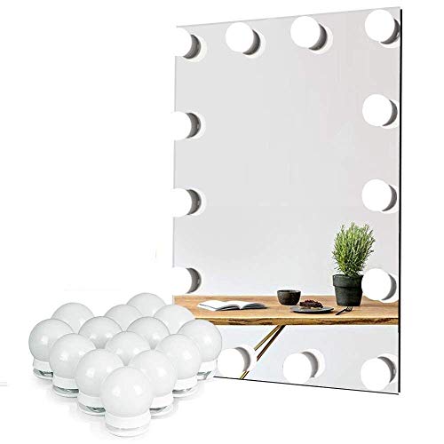 Preisvergleich Produktbild XHCP Schminkspiegelleuchten Schminkspiegel Kosmetik-LED-Glühbirnen-Kit USB-Ladeanschluss Kosmetisch beleuchtete Schminkspiegel Glühbirne Einstellbare Helligkeitslichter (Farbe: 6LED)