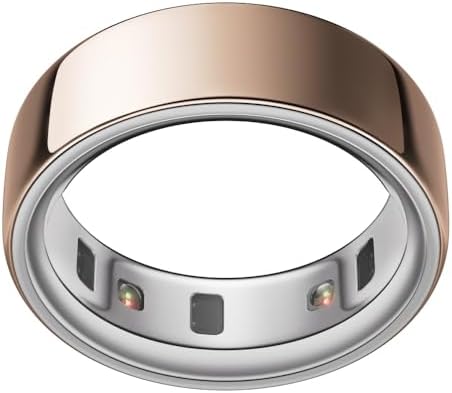 Oura Smart Ring 4 - Rose Gold - Size 8 - | Non-Standard Fit – Measure with a Size Kit |Sleep, Heart Rate and Fitness Tracking Wearable | 8-Day Battery, iOS / Android Compatible | Sleep, Activity, Women’s Health, AI Advisor, Up to 8 Days of Battery Life, Size Before You Buy, Android & iOS Compatible