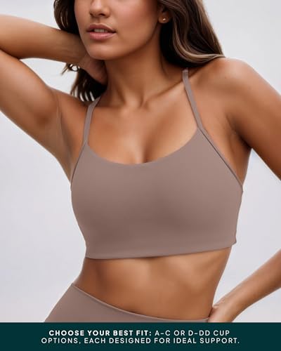Image of PAVOI ACTIVE Yoga Racerback Bras for Women - Buttery Soft Low Support Scoop Neck Y-Back Thin Strap Sports Bra - FlexFlow