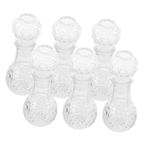 PRETYZOOM 6 Pcs Crystal Wine Decanter Stopper Portable Liquor Bottles for Tasting