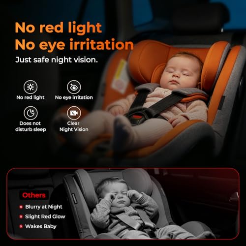 Image of Itomoro Baby Car Camera, View Infant in Rear Facing Seat with Wide Crystal Clear View,360 Rotation Plug and Play Easy Install car camera for baby 1080p
