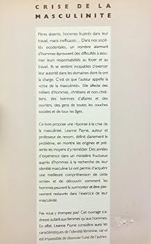 Paperback Crise de la masculinité Book