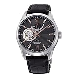 Orient RE-AT0007N00B - Reloj analógico automático para Hombre con Correa de Piel, Plata-Negro-marrón, Correa