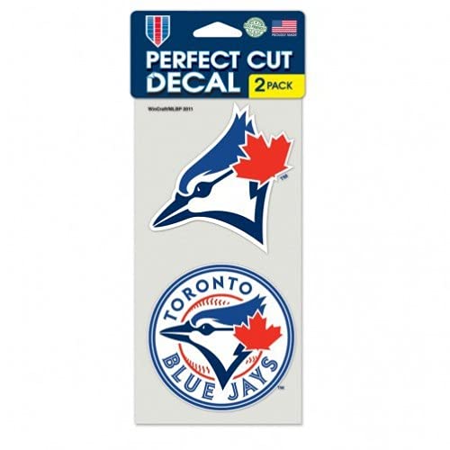 WinCraft Toronto Blue Jays Decal 4x4 Perfect Cut Set of 2