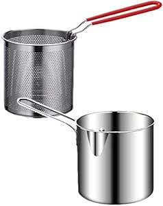 Edelstahl Fritteuse Set mit Korb