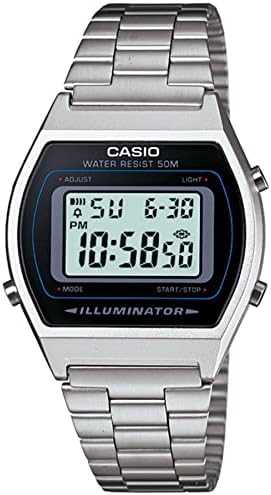 Relógio Casio Vintage Digital B640WD-1AVDF Prata | Amazon.com.br