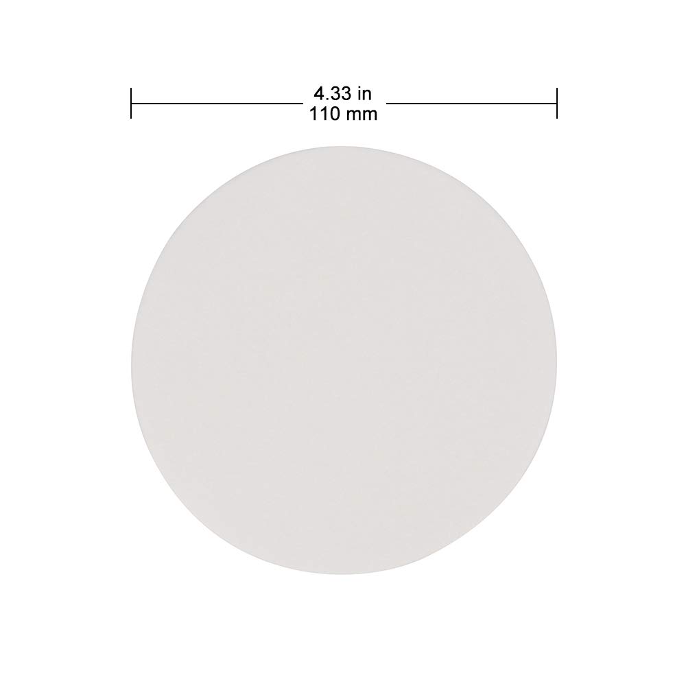 Labasics Wysokiej jakości rolki papieru filtracyjnego, średnica 110 mm papier filtrujący z celulozą o średniej prędkości filtrowania 15-20 mikronów, 100 sztuk