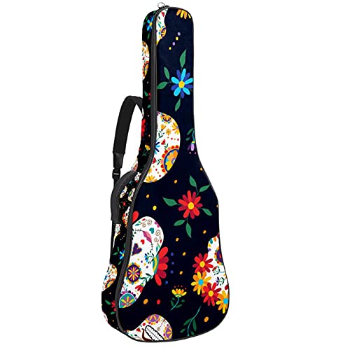 Housse de guitare acoustique 106 cm rembourrée style mexicain