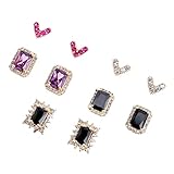 FRCOLOR 10 Stück Metall-Nagelzubehör Kristall-Ab-Strasssteine Strasssteine Für Nägel Farbige Strasssteine Fingernagelsteine Nagelkunst-Anhänger Nagelkunst-Kristall