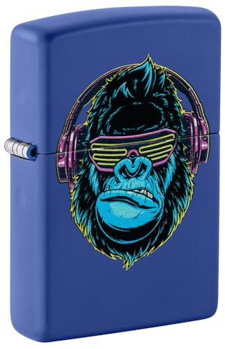 Zippo Encendedor a Prueba de Viento - DJ - Cromo Cepillado, Imagen Color - Recargable, Uso de por Vida - Llama Ajustable - Caja Regalo - Metal - Hecho en EEUU