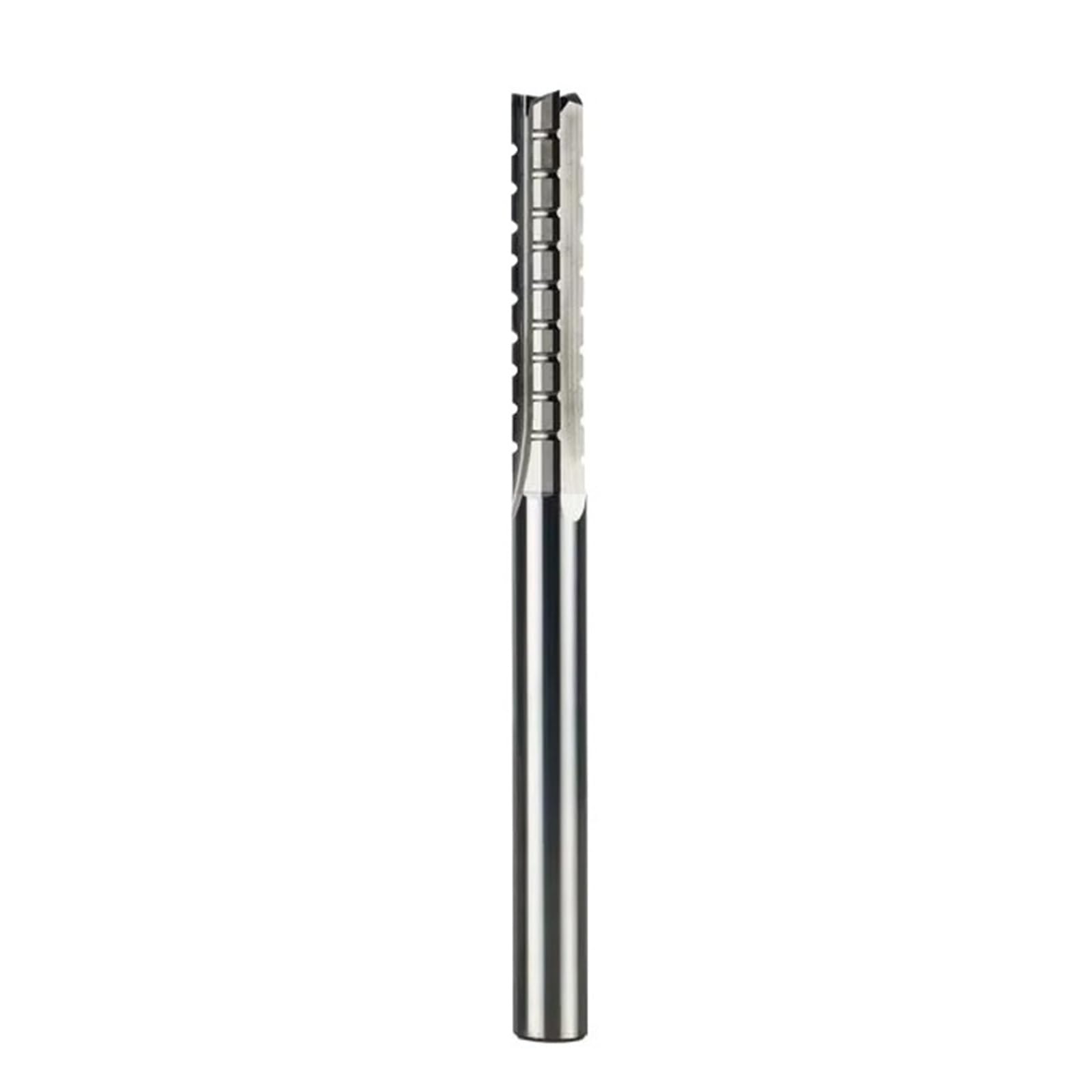 1pc 3 Straight Flutes Carbide Milling Cutter Chipbreaker Woodworking Carving CNC Trimming Slot Bit Plywood(ST3FK-D8.0-L42)