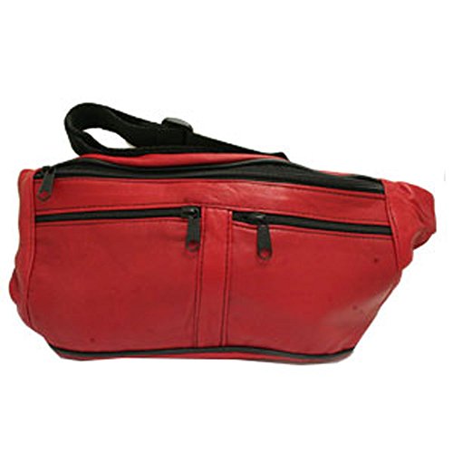 Sac banane cuir Amalia XIII rouge compagnon idéal de vos sorties urbaines
