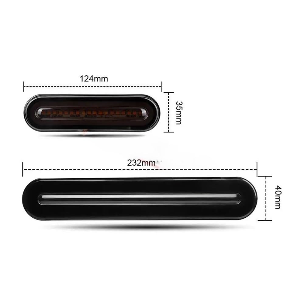 lampada stop moto 55 110 LED Freno Coda Indicatori Di Direzione Barre Moto Lampade Di Segnalazione Direzionali Fanale Posteriore Per Chopper Per Bobber Per Crusier