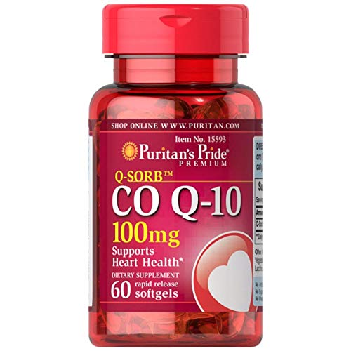 Vitamínicos, Puritan's Pride | Co Q-10 100 mg | 60 Cápsulas Softgel de Liberación Rápida