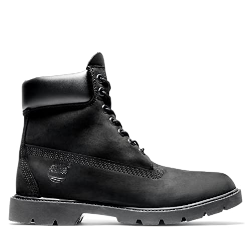 Timberland Men's 6 Inch Basic Waterproof Boots With Padded Collar, Black Nubuck, 12.0 W by Timberland - Image 2