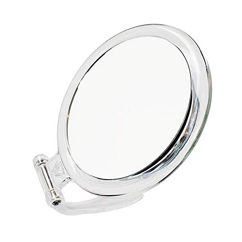 Espejo redondo plegable con soporte 10X miniatura 4