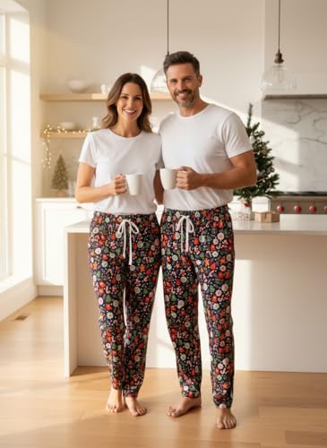 Image of Unisex Adults Holiday Themed Pajama Pants