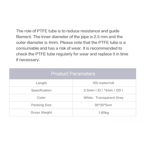 Tube en PTFE pour optimiser l'espace d'impression 3D - 4