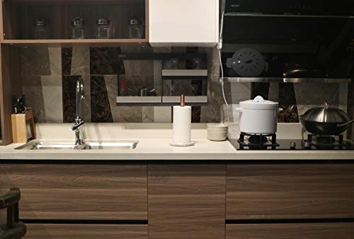 Lutavoy Marble Paper Towel Holder Copper Plated Paper Towel Holder With Marble Base (Kz33 - Bronze) #TOP6