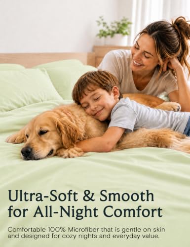 Image of Full Size Sheets, Cooling & Soft Deep Pocket Bed Sheet Set, 4PC