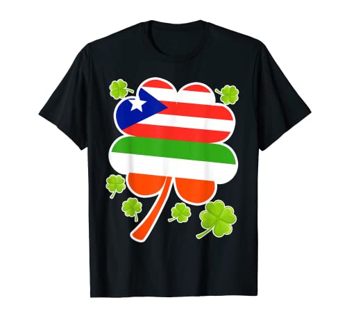 St. Patricks Day Irische Puerto-Flagge Saint Paddys Geschenk T-Shirt