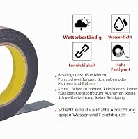 CANOPUS Profi Doppelseitiges Klebeband Extra Stark 4218P Wasserfest (20mm x 3m) Wasserfest Klebeband für den Auto, Kfz, Innen und Außenbereich, Nummernschildhalterung für KFZ, Double Sided Tape – Ansicht 6