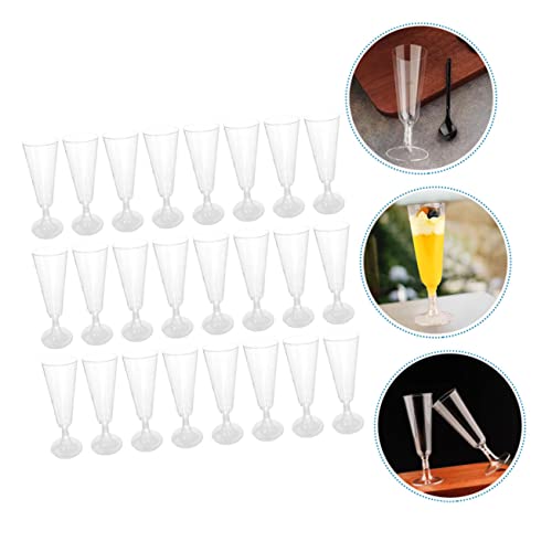 KICHOUSE 40 Peças Taça De Plástico Taças De Plástico Transparente Coquetel Taça De Champanhe