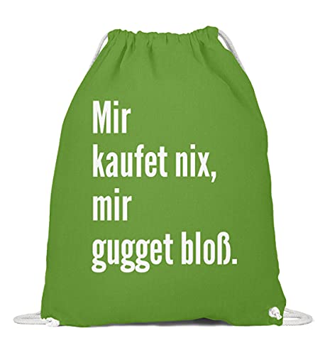 Sac en coton vert lime Schwabe Schwob : l'art de flâner avec humour