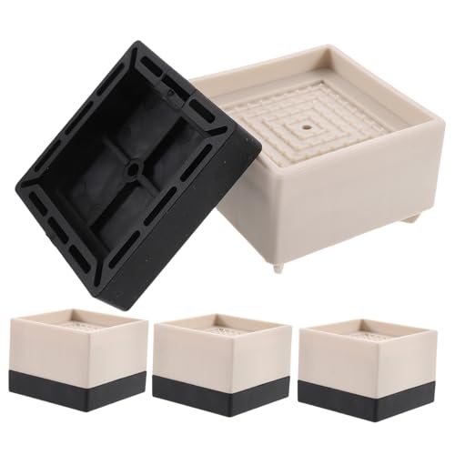 Cabilock 4Pcs Non Slip Furniture Risers Bed Lifters for Sofas Chairs and Appliances Height Enhancing and Scratch Resistant Design