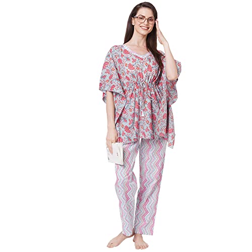 Image of Sweet Dreams Women's Cotton Printed Night Suit Set