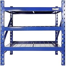 Pro-LifT Garage Storage Shelves - Heavy Duty 3-Tier Adjustable Metal Wire Shelving Units with 3000 lbs Total Capacity for Garage Basement Racking Organization - 48" H X 48" W X 24" D
