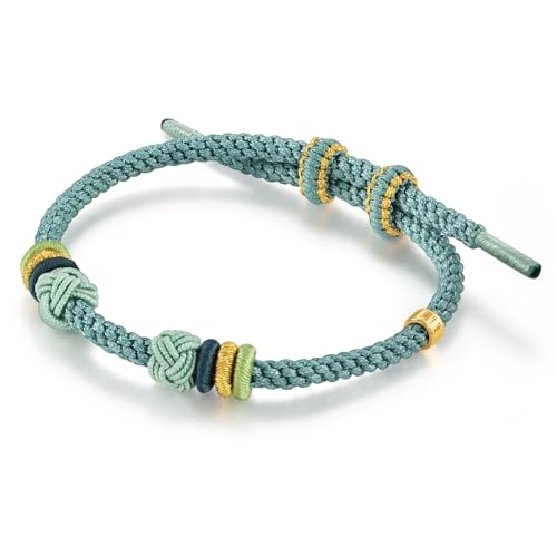 CHOW SANG SANG Hand-woven Knotted Harmony Blue Rope Bracelet for Women JFB00493