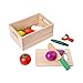 TOYANDONA Jouer à La Nourriture Jouets Coupe Fruits Légumes Ensemble Magnétique en Bois Cuisine Cuisson Semblant Jouer Cuisine Kits Premiers Jouets Éducatifs pour Les Tout-Petits Enfants