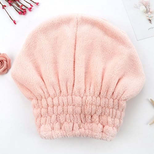 minkissy 2 peças turbinas de lenço de cabeça rosa para mulheres bandana para cabelo de secagem rápid