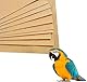 40 Stück Kiespapier für Vogelkäfig, 43 x 28 cm Vogelkäfig-Kies, Schleifpapier für Vögel, Einfach zu Reinigendes Sandpapier, Kalziumpapier mit Meersand für Papageien Sittiche Nymphensittiche Wildvögel