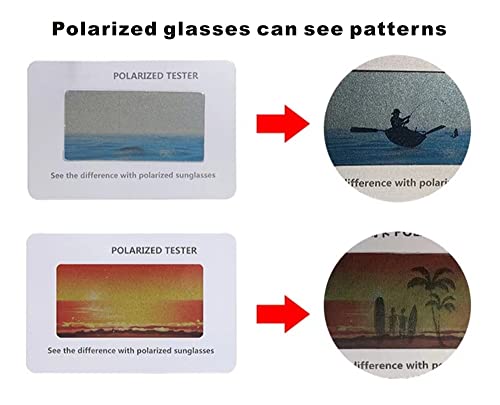 4 PCS Polarized Glasses Test Card,Polarization Sunglasses Tester, Polarized Glasses Check Paper Accessories2