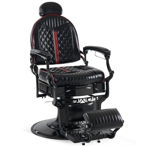 BarberPub Heavy Duty Metal Vintage Barber Chair