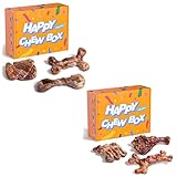 ChienBox Dog Toys for Aggressive Chewers: Gift Box with 3 Pack Dog Chew Toys, Indestructible Dog Toy for Large Dogs Birthday, Bacon Flavored Chew Toys for Dogs, Tough Dog Toys to Keep Them Busy
