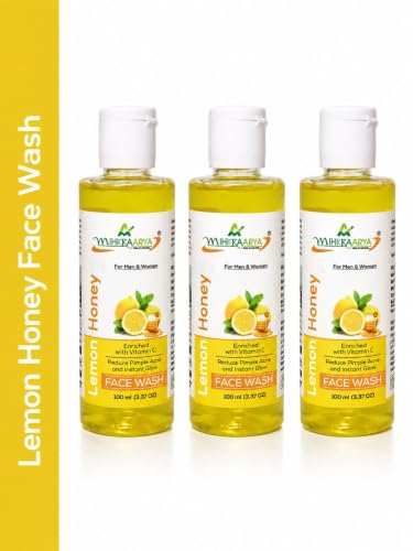 Image of Lemon & Honey Face Wash for Fresh & Nourished Skin - Pack of 3