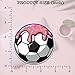3pcs Soccer Ball Donut Stickers – Funny Frosted Sports Vinyl Decals – Waterproof Stickers for Laptop, Water Bottle, Notebook, Kids Gear