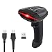 Produktbild NetumScan Wireless Barcode Scanner 2 in 1 (2.4G Wireless & USB Wired) Handheld 1D Bar Code Reader USB Rechargeable for Computer MAC Laptop NS1698W