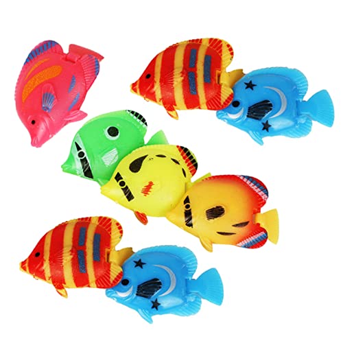 Toyvian 8 Pezzi Decorazioni per Acquari Galleggianti Simulati per Decorare Realistici per Casa e Ufficio Adatti per Piscine e Terrari
