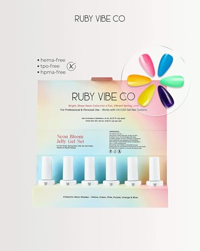 Set de Esmaltes Jelly Gel Neon Bloom 6 Colores miniatura 5