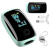 Finger Pulse Oximeter, SpO2 and Pulse Rate Monitor, with User Manual and Lanyard (SEQ-A2)
