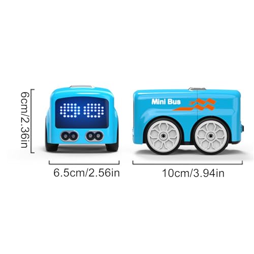 Autobús inteligente interactivo y coche RC con control manual para niños de 5 años 5