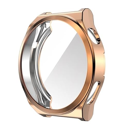 XoTek Schutzhülle Full Cover Hülle für Huawei Watch GT 3 Pro 43mm/46mm Screen Protector (GT3 Pro 43mm, Rose Gold)