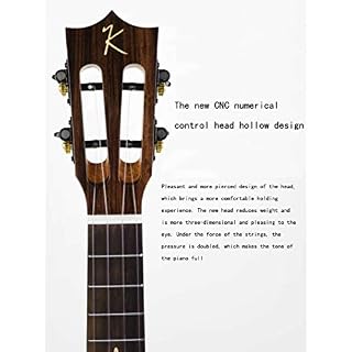 23 Pouces Concert Ukulélé, Soprano Ukulélé Advanced Acajou Professionnel Yukulele Avec Kit Débutant Housse De Transport… – Image 4