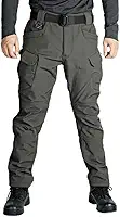 Calça cargo masculina forrada com lã, impermeável, quente, espessa, para o inverno, para escalada, acampamento, montanhismo