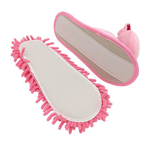 Image of Selric Super Chenille Microfiber Washable Mop Slippers Shoes, Detachable Mopping Shoes, Floor Dust Dirt Hair Cleaner, Multi-sizes Multi-Colors Available
