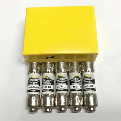 Fusibles à temporisation FNQ-R-1/2 CC-TRON fusible céramique 0,5A 600V cartouche classe CC